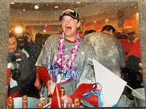 JAMIE MOYER 2008 PHILADELPHIA PHILLIES SIGNED WORLD SERIES CELEBRATION 8X10 WOW! - Picture 1 of 1