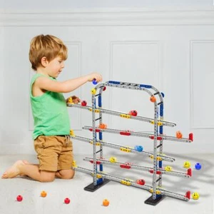 Kid 453PCs Marble Run Ball Seeaw Race Track Construction Building Block Game Toy - Picture 1 of 10