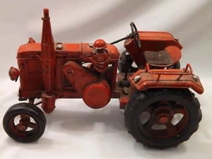 Model Tractor Red Farm Machinery Equipment Toy - Used - Picture 1 of 11