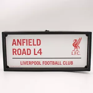 Liverpool FC Offizielle LED Anfield Straße Schild Leuchtkasten - Bild 1 von 2