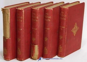 The Poetical Works of John DRYDEN, complete 5-vol. 1854 set 87056 - Picture 1 of 3