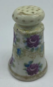Vintage Porcelain Floral Pattern Salt Shaker - Picture 1 of 4