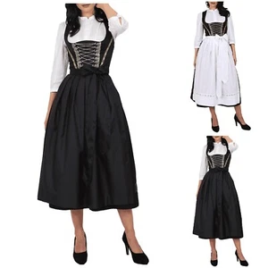 „Traditionelles deutsches Oktoberfest-Dirndl-Kleid und Schürzen-Set für - Bild 1 von 25