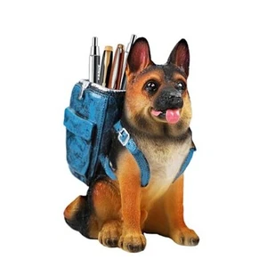 Cute Dog Pen Holder, German Shepherd Desk Organizers and Accessories, Funny - Picture 1 of 7