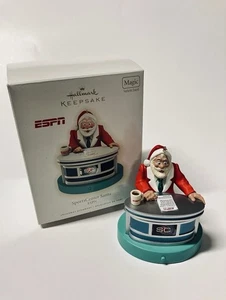 Adorno de árbol de recuerdo de sello de colección ESPN SportsCenter Santa - Audio 2009 - Imagen 1 de 6