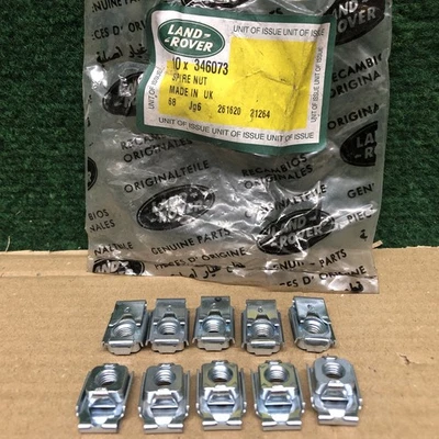 Genuine Land Rover Series 2 2a 3 & UNF Captive Nuts X10 Door Hinge - 346073 - Image 1 of 3
