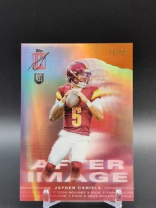 2025 Topps Signature Class Jayden Daniels After Image Orange/50 Was Commanders - Imagen 1 de 2