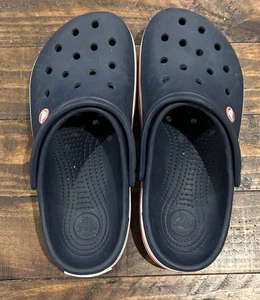 Crocs Crocband Clogs dunkelblau Slipper Band Riemen leicht Herren 7 Damen 9 - Bild 1 von 5