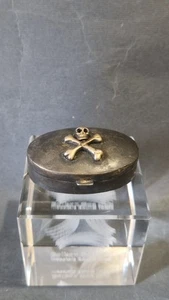 old VICTORIAN silver box memento mori skull - Picture 1 of 11