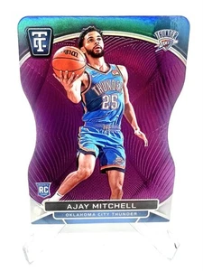 2024-25 Totally Certified #161 Ajay Mitchell Purple Diecut 3/49 RC Thunder - Bild 1 von 3