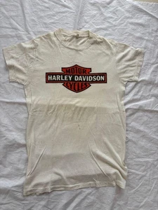 Camiseta vintage años 70 Harley Davidson Motorcycles Lancaster talla L - Imagen 1 de 8
