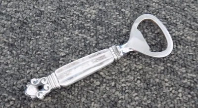 Abrebotellas Vintage Plata Esterlina Georg Jensen Dinamarca “Bellota” Circa 1970 Foto 1 de 2