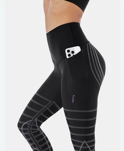 Fanka Body Sculpt Leggings Womens Black Frost Gray Size M NWT - Picture 1 of 8
