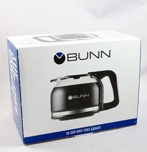 Bunn 10-Cup Drip-Free Carafe Black Handle Coffee Bunn-O-Matic 2014 NIB - Picture 1 of 7