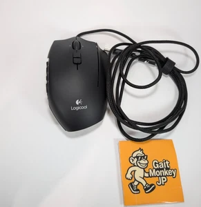 Logitech G600 MMO Gaming Mouse 20 Buttons 8200dpi Wired USB Black Tested - Picture 1 of 13