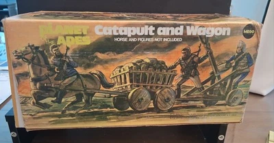 MEGO 1967 PLANETA DE LOS SIMIOS CATAPULTA Y VAGÓN DE COLECCIÓN EN CAJA WOW Foto 1 de 4