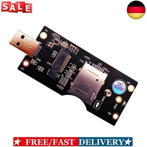 DE* NGFF M.2 vers USB 3.0 Adaptateur Cartes d'extension avec emplacement pour carte SIM 8 broches pour bureau - Photo 1/7
