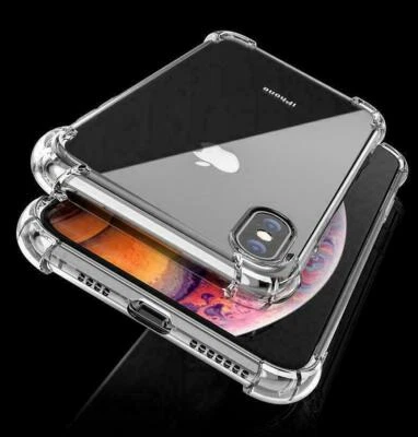 CLEAR Shockproof Case For iPhone 12, 11 Pro Max XR X XS 8 7 6 SE 2 Edge Silicone - Image 1 of 4