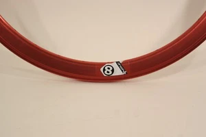 Origin8 Attak DEEP-V Anodized Red 32 Hole 700C rim Fixie Track O8 11 - Picture 1 of 2