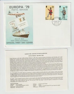 1979 Europa Postal Service Isle of Man official FDC - Picture 1 of 1
