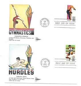 C101-04 28c Olimpiadas 84, GillCraft, Juego de 4 FDC - Imagen 1 de 2
