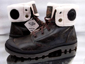 PALLADIUM Baggy 02610224 Rootbeer Pilot EchtLeder Mens Boots Steifel krempelbar - Bild 1 von 12