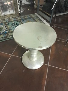Moroccan silver table, damaged top - Picture 1 of 1