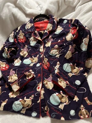 Nick & Nora Juego de 2 Piezas Pijama de Franela de Algodón Calcetín Grande Monos Acogedor Foto 1 de 3