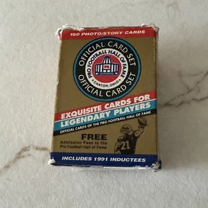 1991 Enor Pro Football Hall of Fame NFL Football Official Card Set Box Of 160 - Bild 1 von 6
