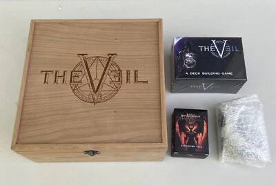 The Veil: A Deck Building Game Kickstarter Bundle w Expansion & Wooden Box -2018 - Image 1 of 4