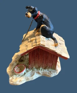 Vintage 1989 Lowell Davis 225-344 Long Days Cold Nights Figurine w/ Box COA Dog - Picture 1 of 6
