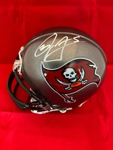 JOSH FREEMAN SIGNIERT TAMPA BAY BUCCANEERS MINIHELM SELTEN GROSSE TRADITIONEN COA - Bild 1 von 2