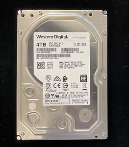 Western Digital DC HC310 4TB 3.5" SATA Desktop HDD Tested,Wiped -HUS726T4TALA6L4 - Picture 1 of 1