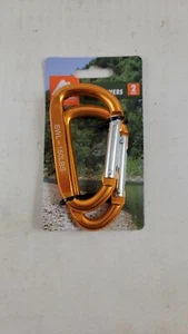 Paquete de 2 mosquetones Ozark Trail cargados con resorte en forma de D, 8 centímetros, modelo 70031 - Imagen 1 de 12