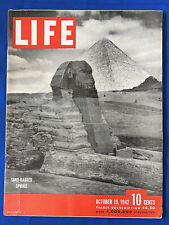 1942 LIFE MAGAZINE - BOMBARDIERS AMÉRICAINS DE LA SECONDE GUERRE MONDIALE - ÉGYPTE GRANDES PYRAMIDES DU SPHINX wow