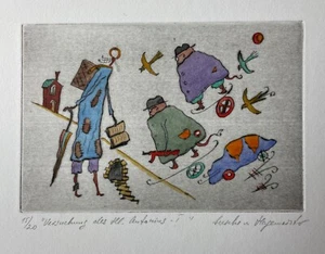 Sacha von Hagemeister, Versuchung d..., Grafik, Radierung - Bild 1 von 1