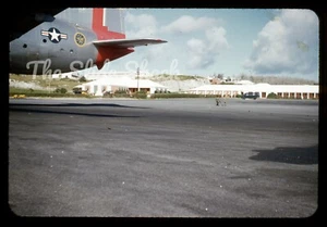 US Air Force USAF C-97 airplane aviation 1950's red border Kodachrome slide - Picture 1 of 1