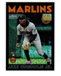 Jazz Chisholm RC 2021 Topps Silver Pack RC Black Mojo Refractor #/199 NY Yankees - Picture 1 of 2