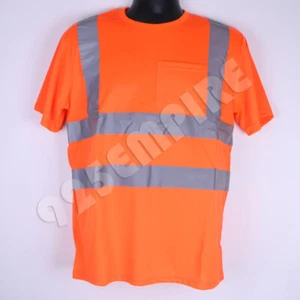 Work Hi Vis T-Shirt/Long Sleeve High Visibility Reflective Safety Class 3 - Picture 1 of 9