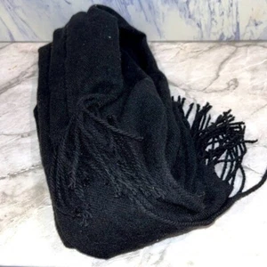 NEU TopShop schwarzer Fransenschal - Bild 1 von 3