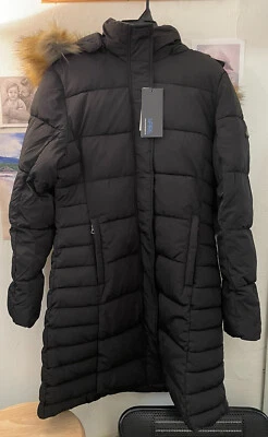 Spire by Galaxy 女式 Neva 夹克 SPL-4625BK 黑色 - 中号全新带标签 Puffy Warm — 第 1/4 张图片
