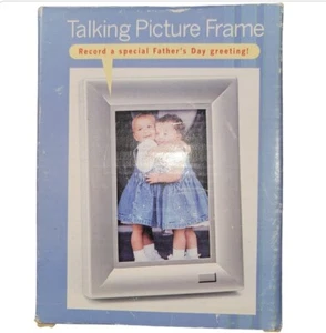 Talking Picture Frame Vintage Holds 31/2x5" Photos JCPenny Records Message NIB - Picture 1 of 8