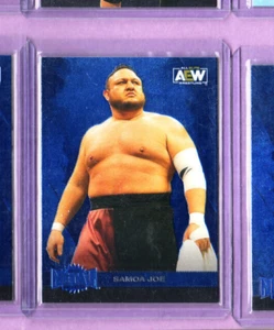 Samoa Joe-*Blue*-AEW-2022 SkyBox Metal Card-#123-All Elite Wrestling-Mint - Picture 1 of 1