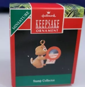 Mini ornamento natalizio vintage Hallmark da collezione timbro chipmunk - Foto 1 di 4