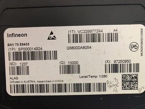 10 x Diodos - BAV70E6433 Conmutación Si 85V 0.2A 4ns Automotriz 3-Pin SOT NUEVO DE LOTE ANTIGUO - Imagen 1 de 1