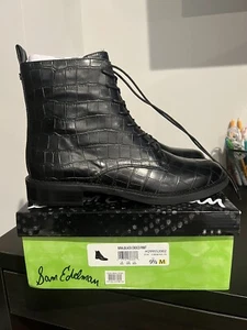 Women’s 9.5 Sam Edelman Nina Croco Print Boot - Picture 1 of 9