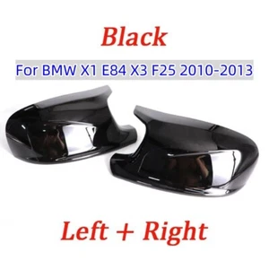 2x Repuesto Cubierta Espejo Negro Brillante Estilo M Para BMW X1 E84 X3 F25 2010-2013 - Imagen 1 de 13