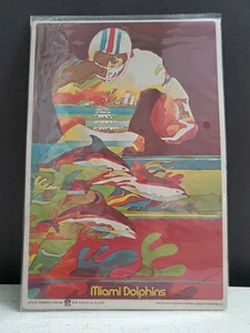 Vintage 1968 Miami Dolphins NFL Big Signs by Fleer 7.75" x 11.5” Unpunched - Picture 1 of 11