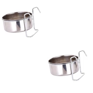 2 juegos de alimentador de agua de acero inoxidable para alimentos para mascotas alimentación especial - Imagen 1 de 12