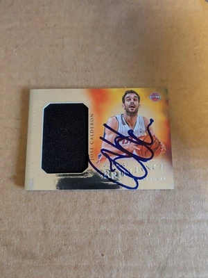 2012-13 Brilliance Game Time Jerseys Jose Calderon IP Auto Autograph Pistons !!! - Image 1 of 2